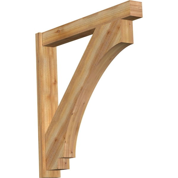 Ekena Millwork Imperial Block Rough Sawn Outlooker, Western Red Cedar, 6"W x 42"D x 42"H OUT06X42X42IMP05RWR - main